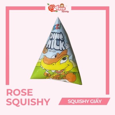 Squishy giấy cute sữa tam giác izzi vị cam