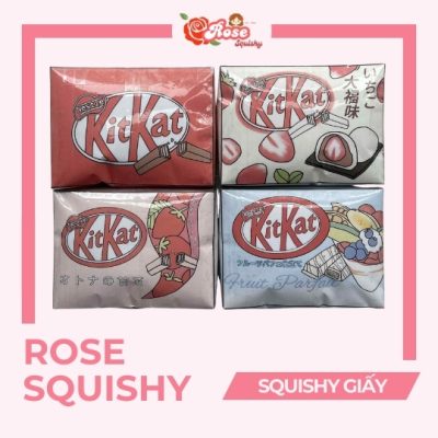Squishy giấy kẹo kitkat