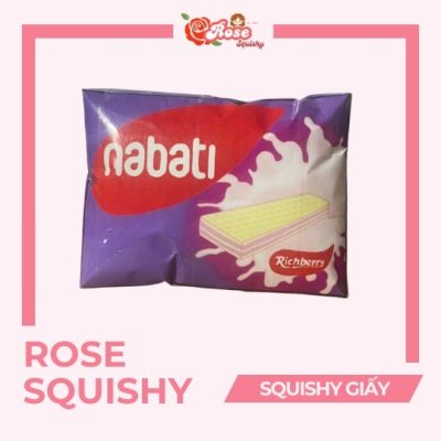 Squishy giấy bánh Nabati vị khoai môn