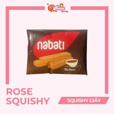 Squishy giấy bánh Nabati vị Socola