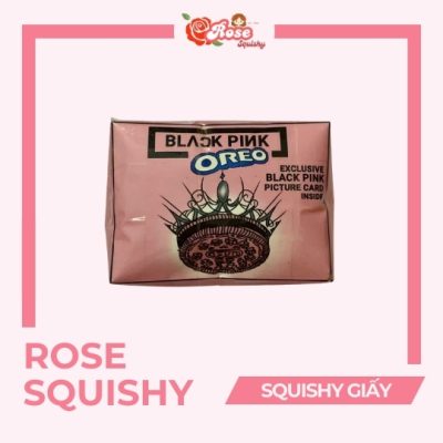 Squishy giấy bánh Oreo BLACKPINK hồng