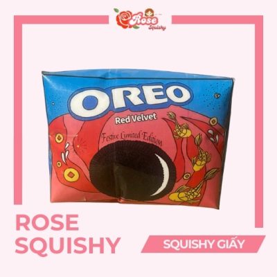 Squishy giấy bánh Oreo Red velvet
