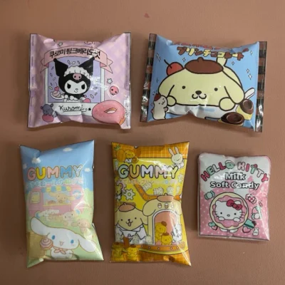 squishy giấy mini snack sanrio