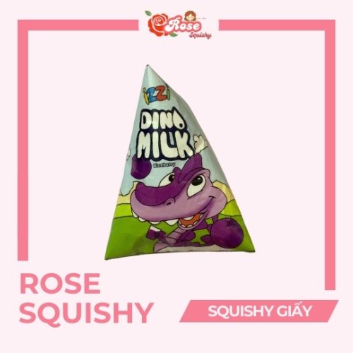 Squishy giấy sữa tam giác izzi vị việt quất