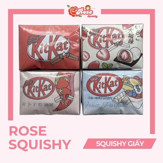 Squishy giấy kẹo kitkat