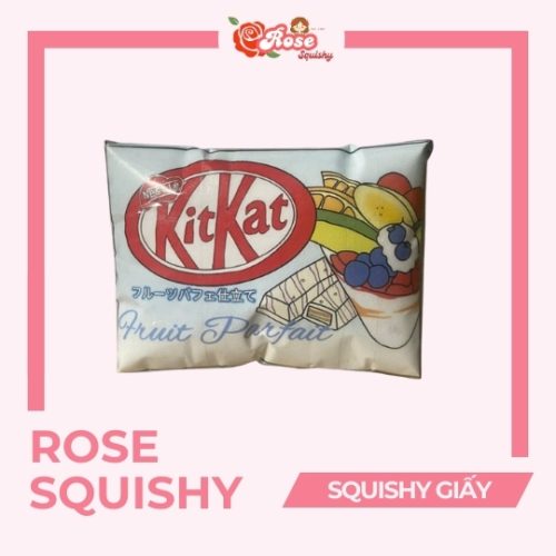 Squishy giấy kẹo kitkat vị kem trái cây