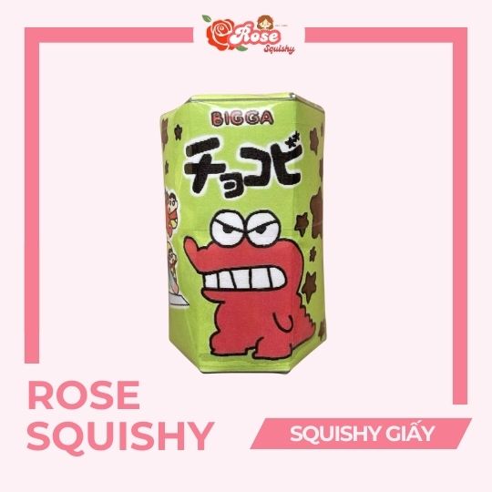 squishy giấy tự làm bánh chocobi shin chan