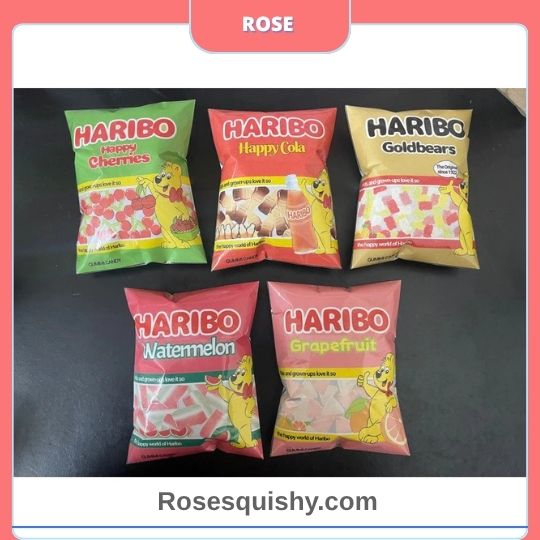 Squishy giấy kẹo dẻo haribo