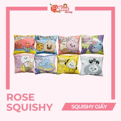 Squishy giấy mini snack BT21