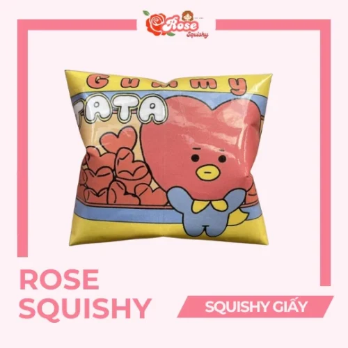 Squishy giấy mini snack BT21